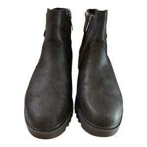 Skechers Arch Fit Ankle Boots – Size 6 Women’s – Black Vegan Water-Repellent